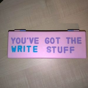 Multi colored pink/blue Kawaii travel pencil case